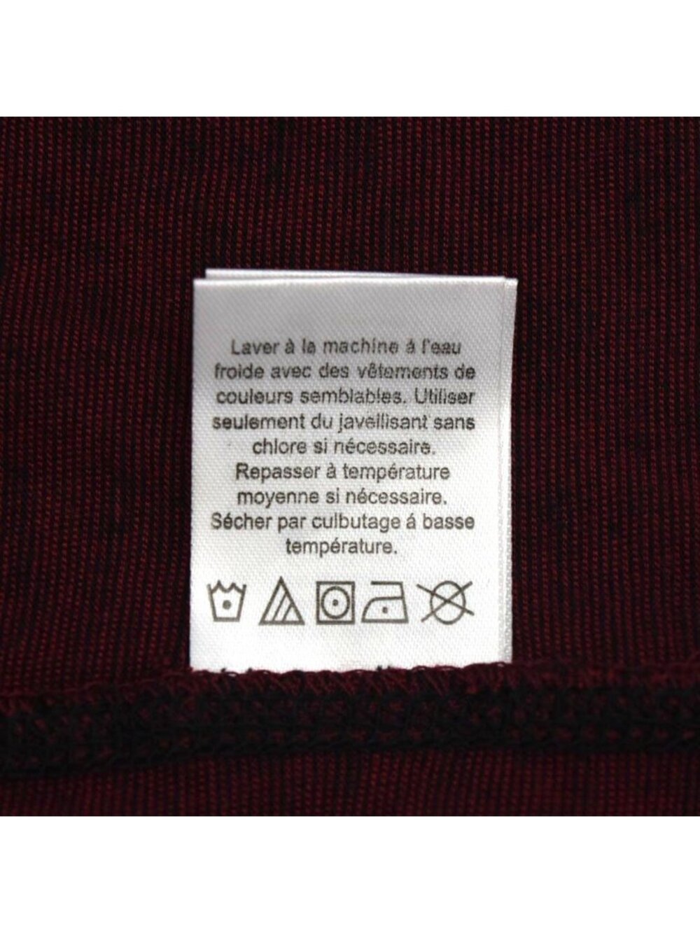 Bruno Milano Mens XL Shirt Modern Fit Maroon Long Sleeve Zipper Pocket Cotton - Picture 7 of 10